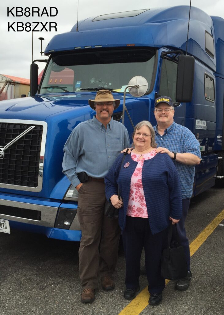 Bill with…Don and Julie Mc Lain. Founder of the Original Morning net. The predecessor to the Kowabunga net. Julie was the Ladies Tea time net. Lansing,MI 2014